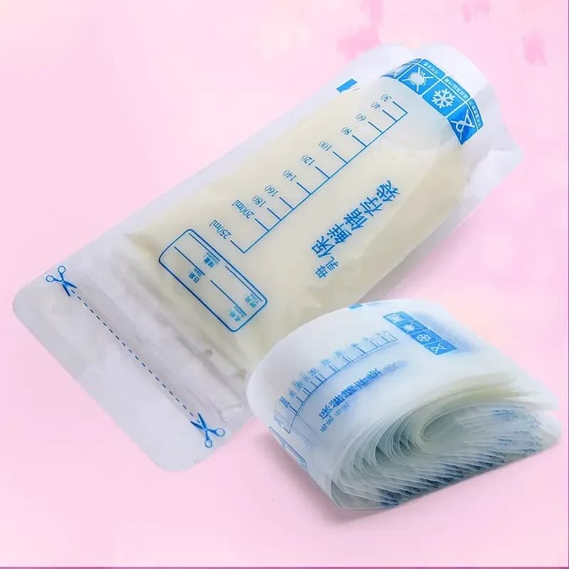 Sac de conservation du lait maternel avec 250ml, conteneurs de stockage des aliments pour bébés autoportants, sacs de congélation du lait sans fuite, alimentation sûre sans BPA, 30 pièces
