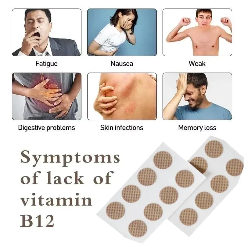 Patchs transdermiques à la vitamine B12 (haute résistance)
