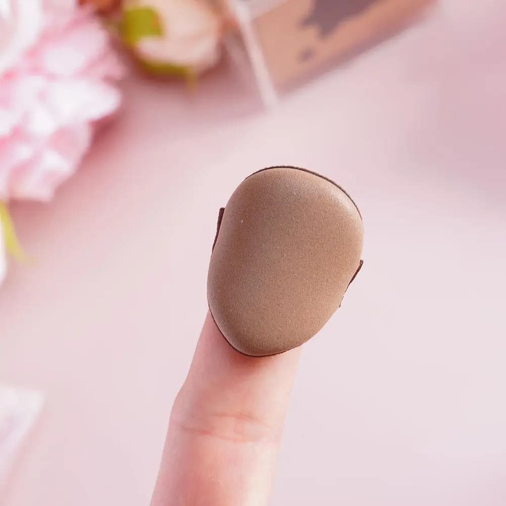 Mélangeur de maquillage en Biscuit au chocolat, coussin d'air, éponge de fond de teint, bouffantes de poudre libre, outil applicateur cosmétique