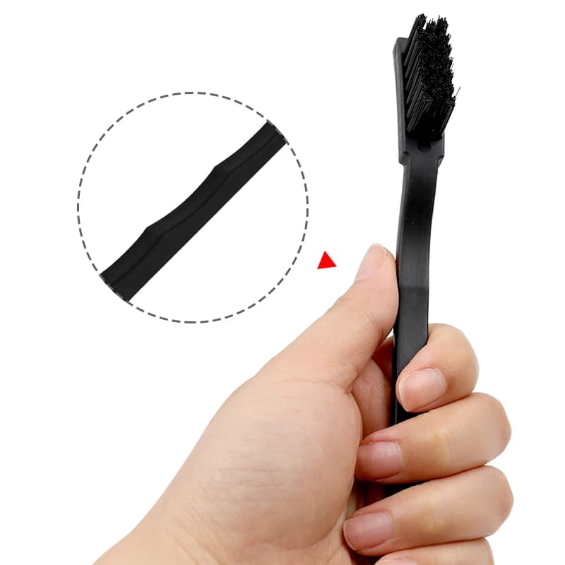 Protection antistatique, petite brosse à manivelle, planche à récurer, brosse de nettoyage de PCB à eau, 1 pièce