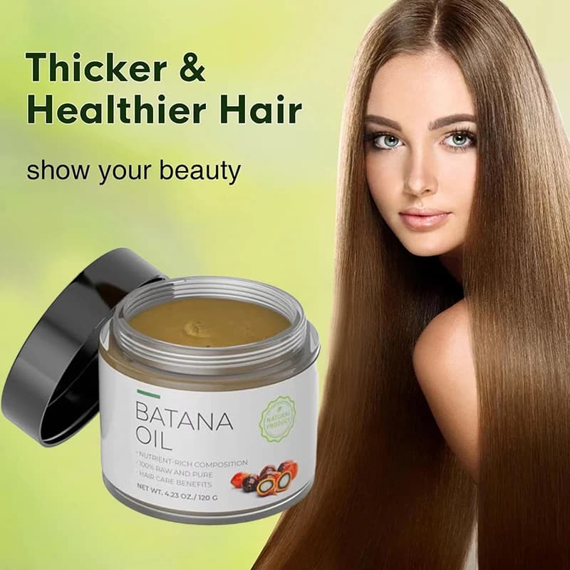 L'huile de Batana brute pour la croissance des cheveux 100 % naturelle peut empêcher la perte de cheveux dans les hommes et les femmes augmentent l'épaisseur et la douceur des cheveux
