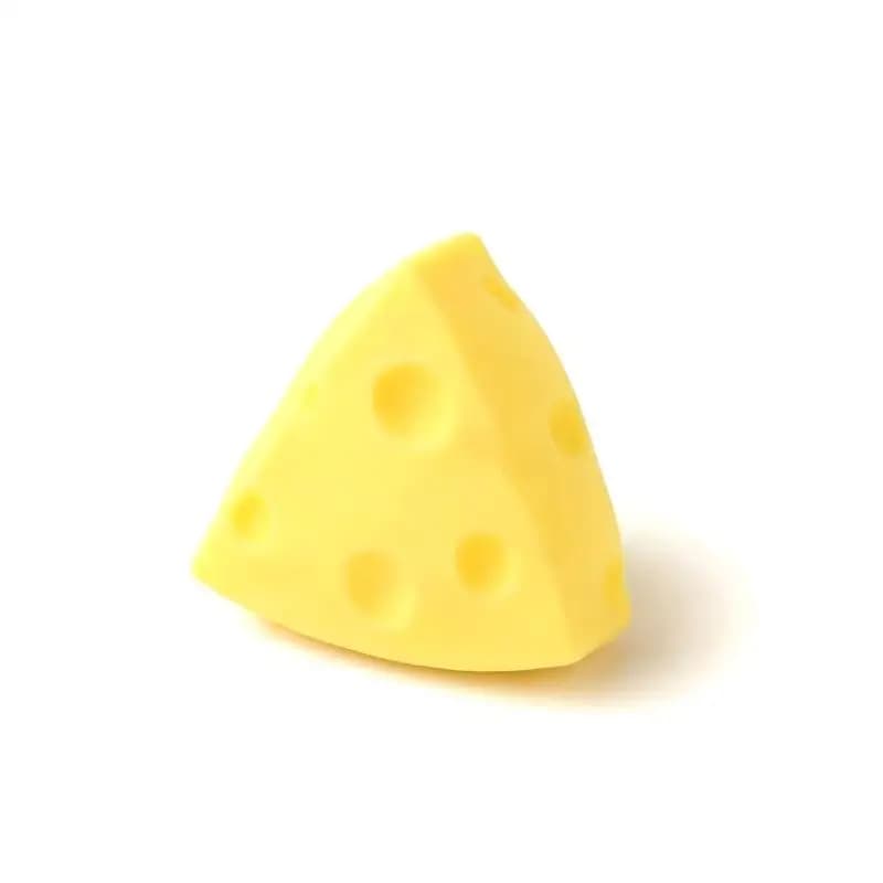 Jouet sensoriel anti-stress en forme de fromage à remontée lente, doux et compressible