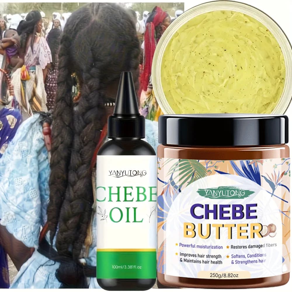 Chebe beurre 250g Afr herbes ricin Batana romarin soin des cheveux humidité