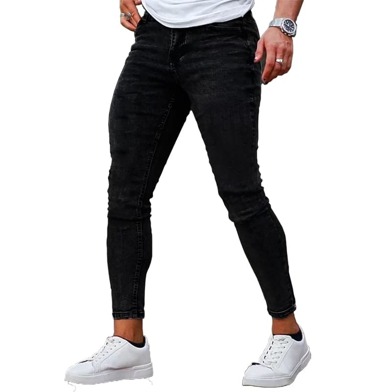 Jeans skinny brossés pour hommes