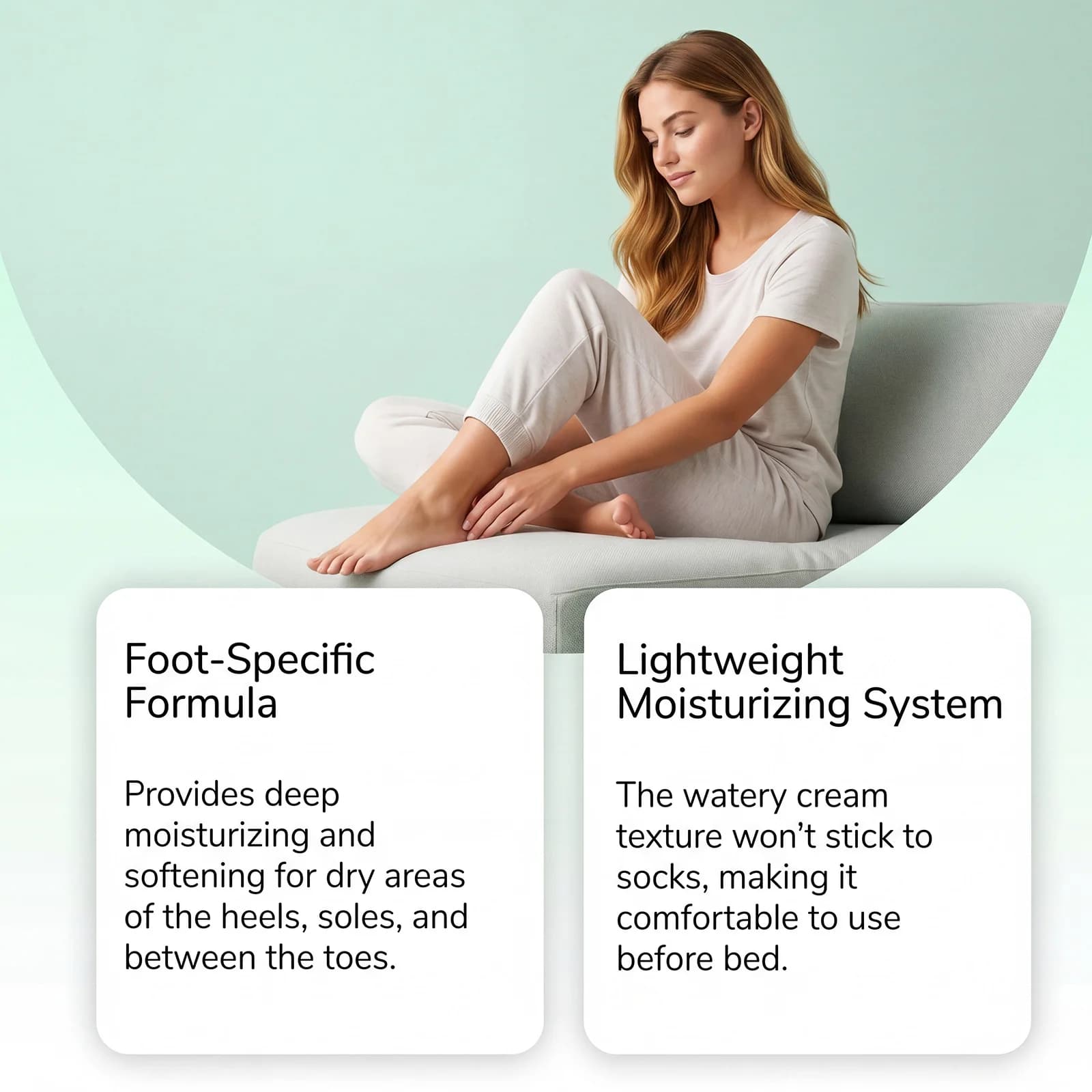 Crème pour les pieds à l'huile d'arbre à thé, améliore la peau sèche et rugueuse des talons, exfolie les peaux mortes, hydratation durable, réparation des pieds gercés