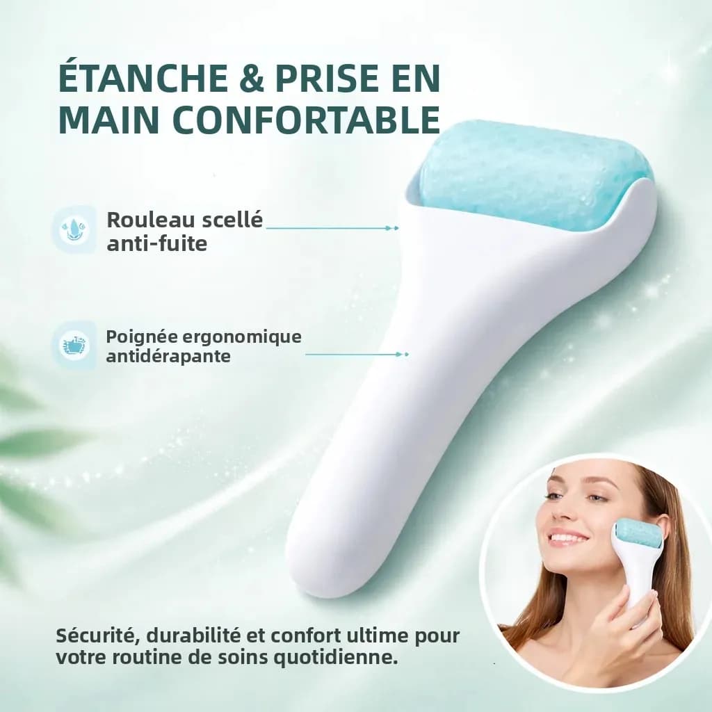 Rouleau de massage facial et oculaire rafraîchissant pour réduire les gonflements, resserrer les pores et soin de la peau par cryothérapie