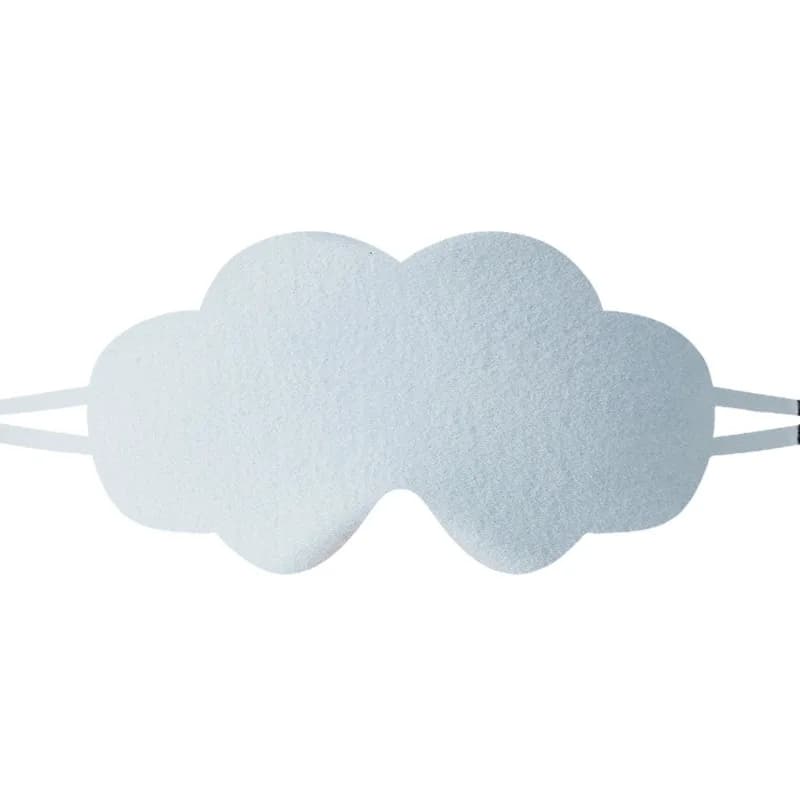 Masque de sommeil en soie unie, double face, en coton et soie, avec crochets d'oreille, respirant, pour la sieste.