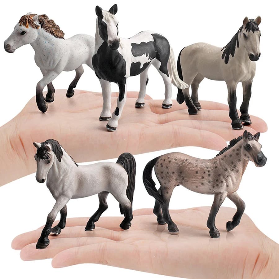 Simulation de chevaux d'animaux sauvages