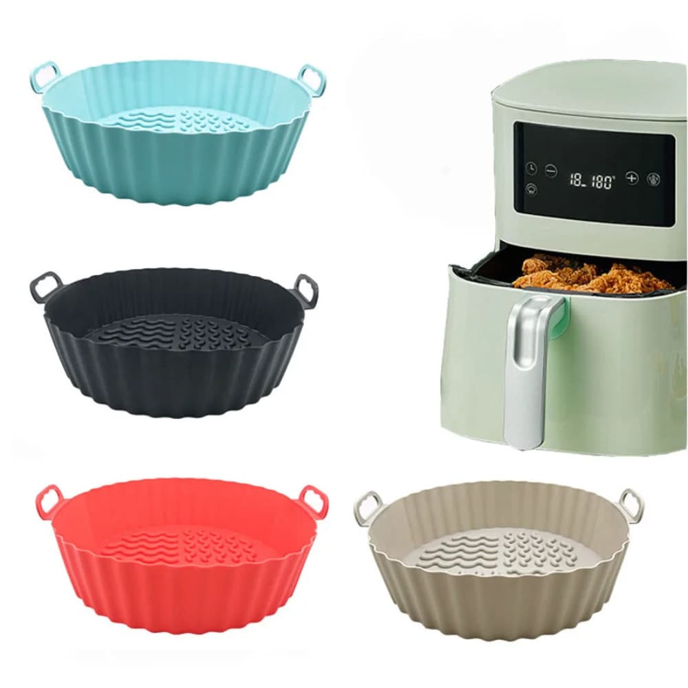 Gadgets de cuisine, revêtement rond en Silicone pour friteuse à Air