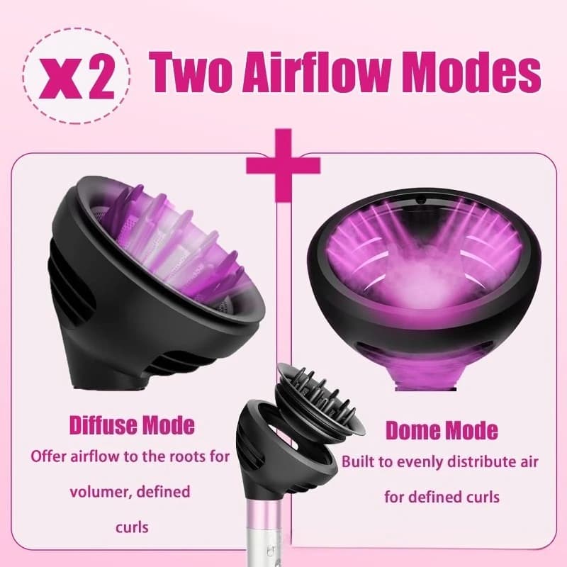 Diffuseur pour ondulations et boucles pour Dyson Airwrap HS01 HS05 HS08, deux modes de flux d'air ou de diffusion, accessoire diffuseur pour cheveux