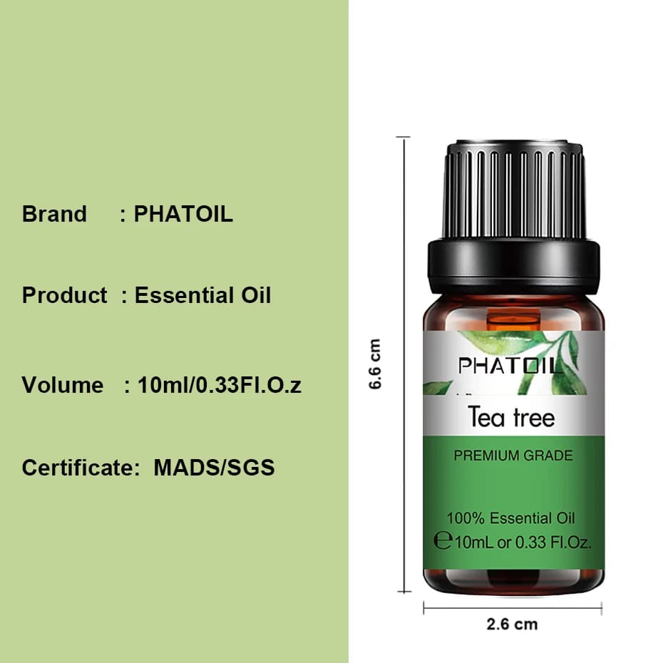PHATOIL 10ml huile essentielle de gingembre pour bougies de parfum faisant Spa Massage humidificateur Rose jasmin aiguilles de pin mandarine thym