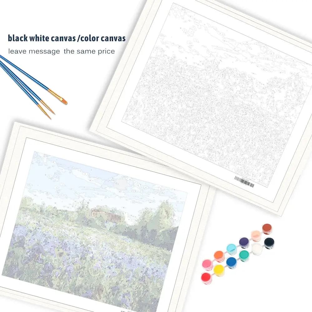 Peinture à l'huile par numéros fleur sur toile avec cadre, peintures de dessin faites à la main pour adultes, coloriage par numéros, décoration artistique