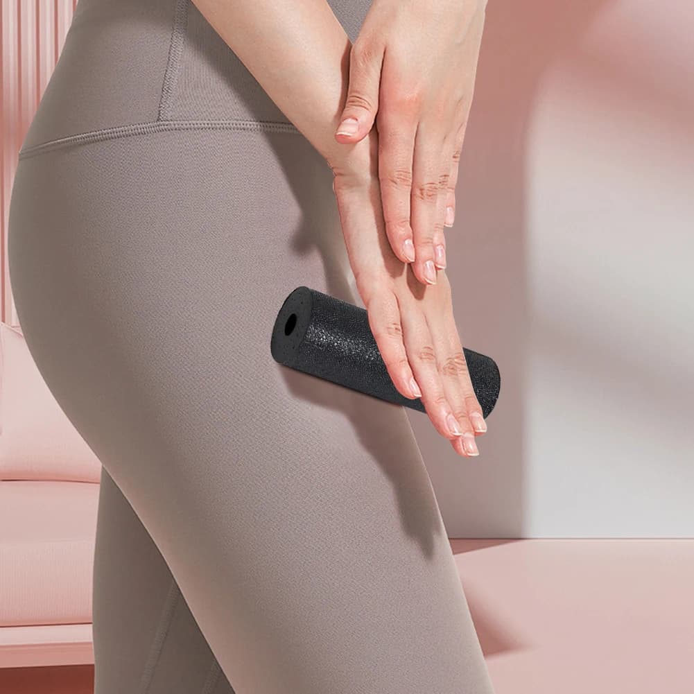 Mini rouleau en mousse, colonne de yoga, rouleau d'exercice robuste, rouleau de massage portable en EPP creux pour la salle de sport à domicile
