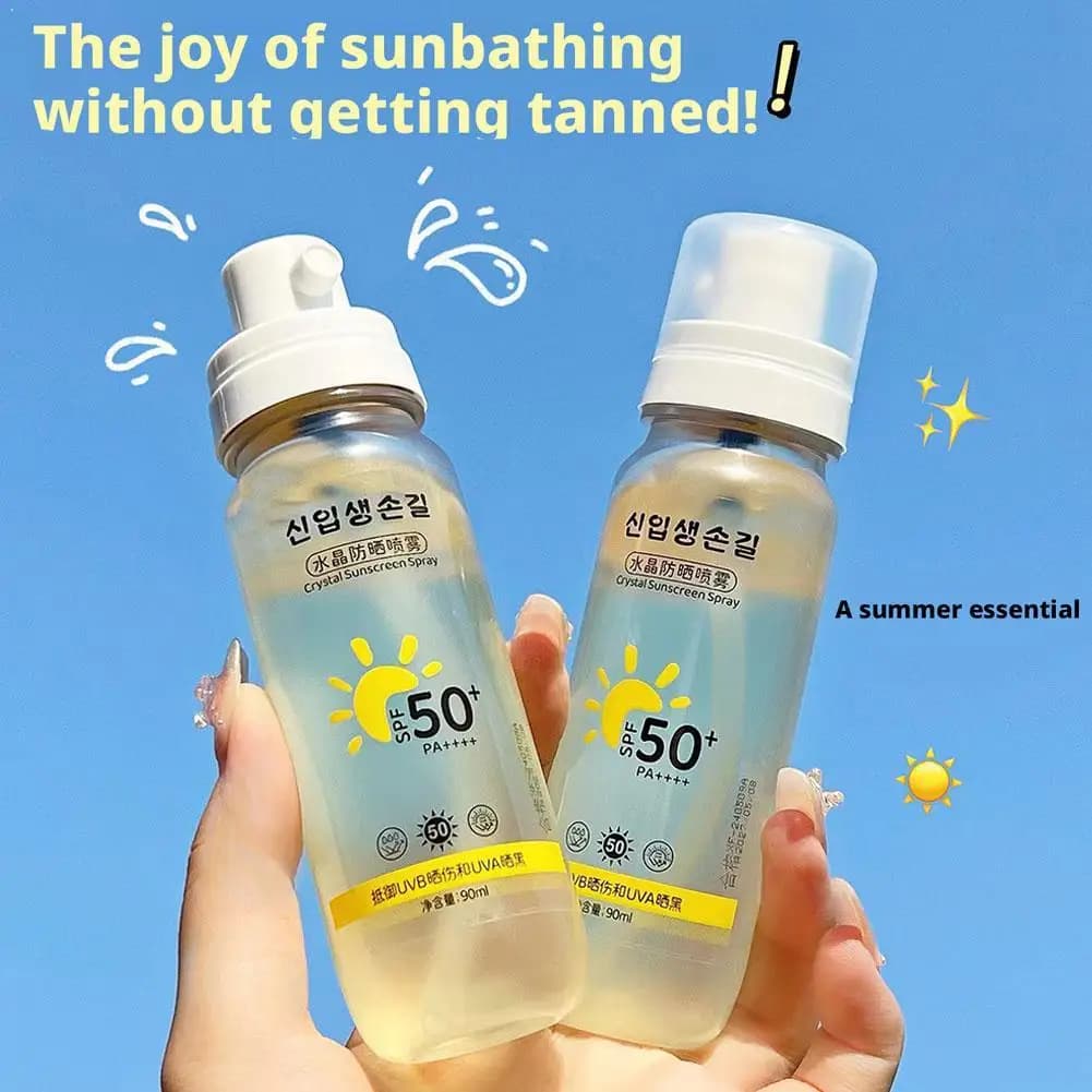 Spray solaire coréen SPF 50+, léger, multi-effets, régulateur de sébum, hydratant naturel, protection UV pour le visage et le corps