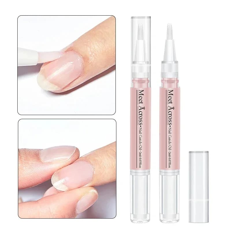 Stylo à huile pour nutrition des ongles, renforcement des ongles fins et croissance, 6 odeurs, traitement des ongles, revitalisant pour cuticules, huile de manucure