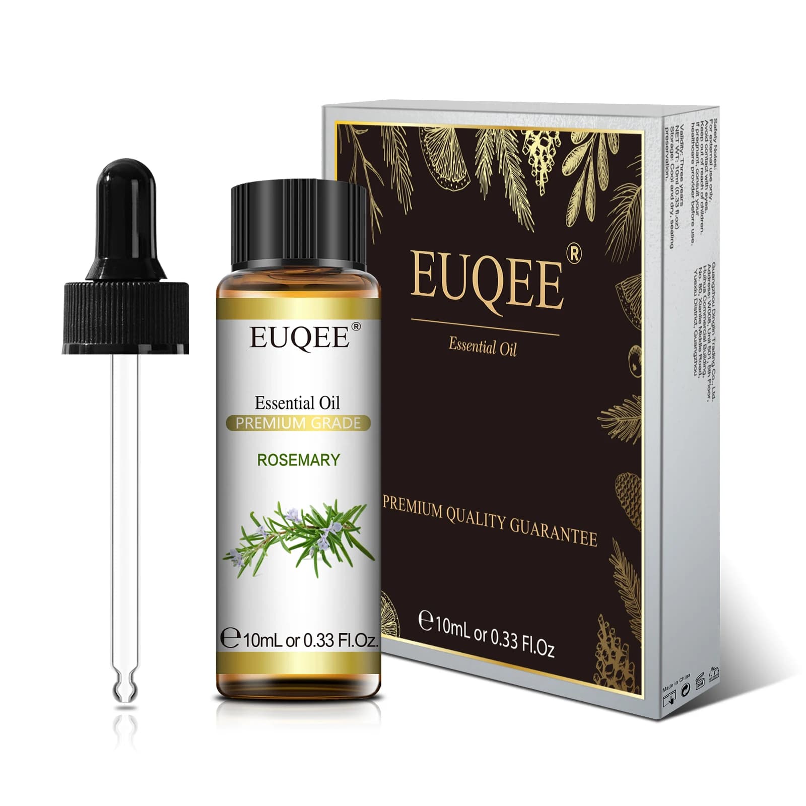 Huile Essentielle Parfumée EUQEE 10ml Série Florale Lavande Manuka Vanille Rose Ylang