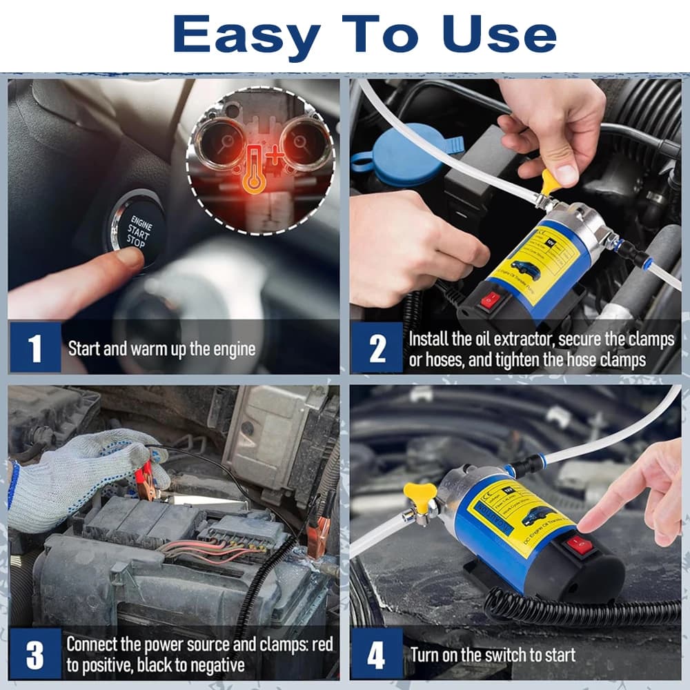 Pompe de transfert d'huile Portable 1-4L/min 12V
