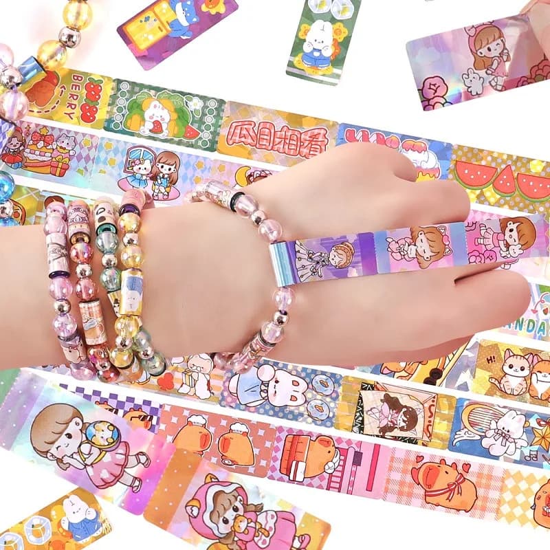 STICKI Rolls : Bandes autocollantes avec livret – Bracelet autocollant portable ou partageable
