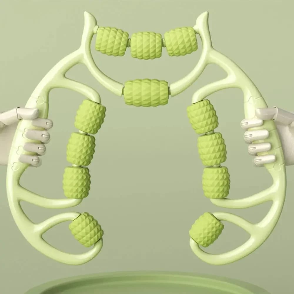 Rouleau circulaire amincissant pour les jambes et relaxant musculaire avec 12 roues