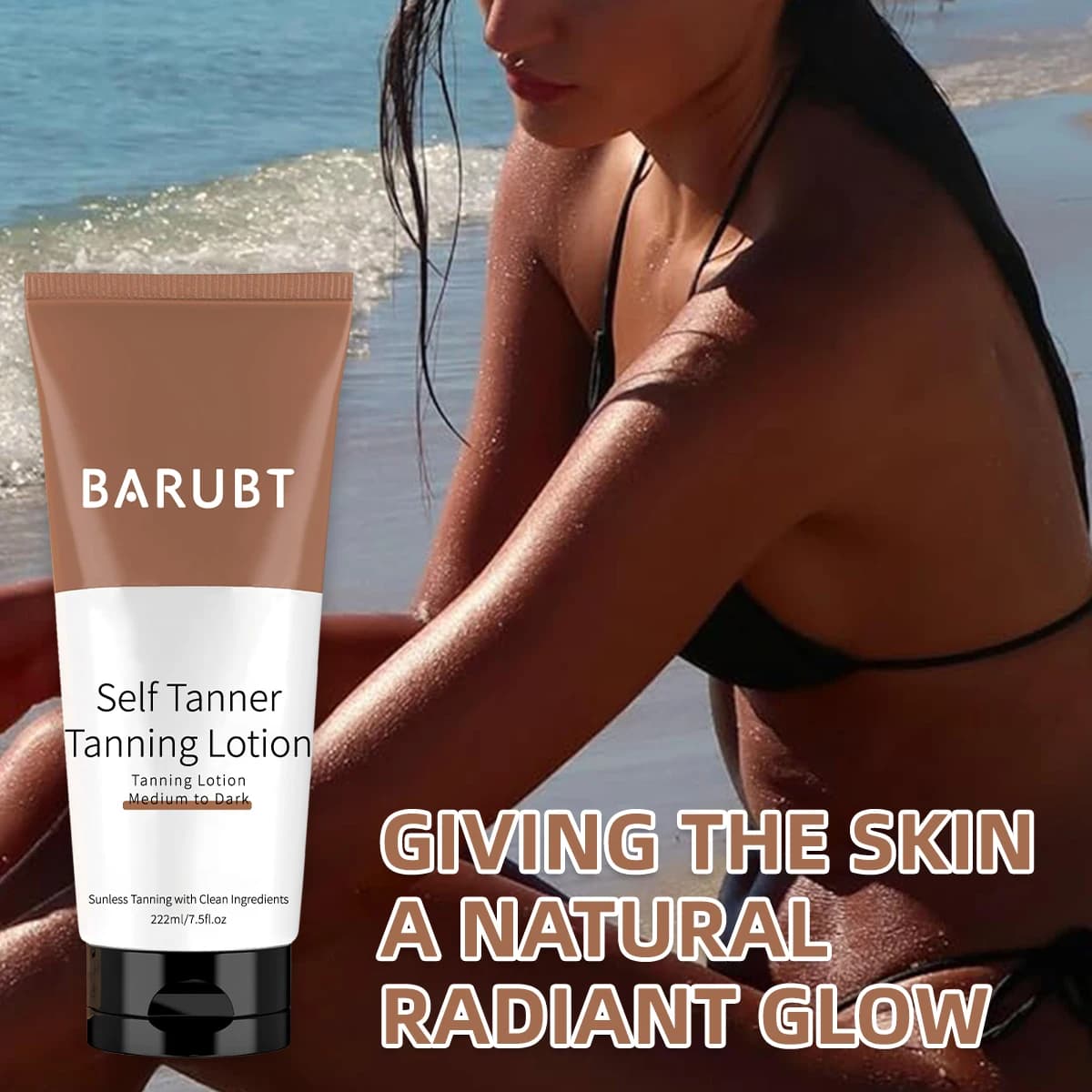 Lotion bronzante sans soleil - Du moyen au foncé