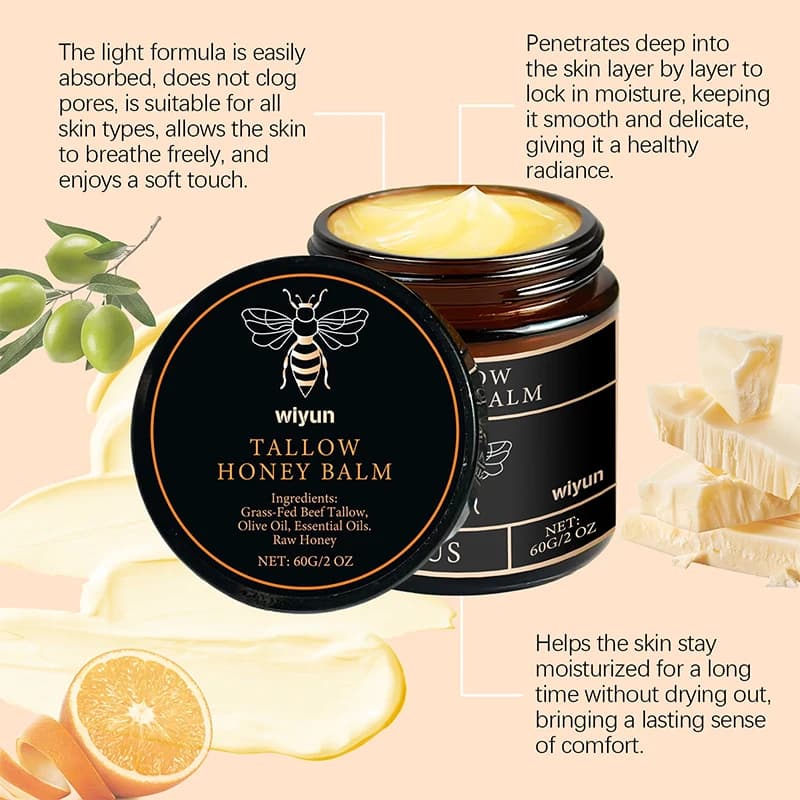 Crème hydratante pour la peau au beurre de miel