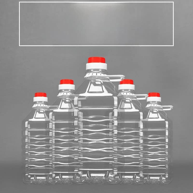 Bidon d'huile en plastique PET transparent, bouteille d'huile pour salade, bidon de vin blanc, bidon d'huile vide pour aliments, emballage 5L/10Jin 20Jin