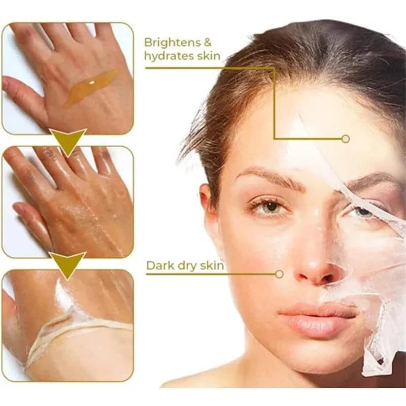 Lotion éclaircissante forte à l'huile de peeling jaune pour peaux foncées
