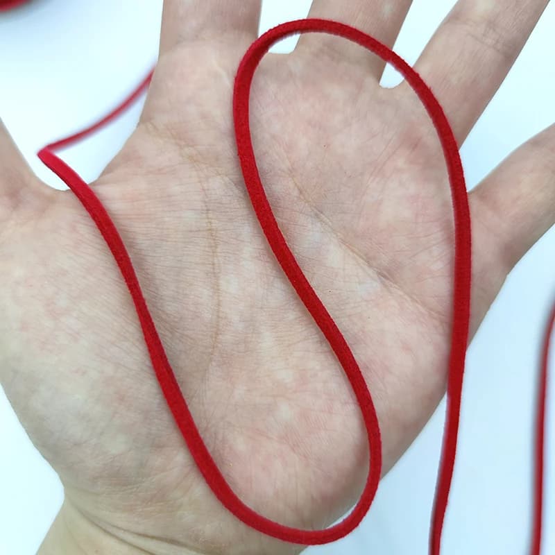 Rouleau de 45m de ruban décoratif à fleurs pour bricolage, fournitures de bijoux en velours GT, ficelle de fil, faux daim, tressé, cuir