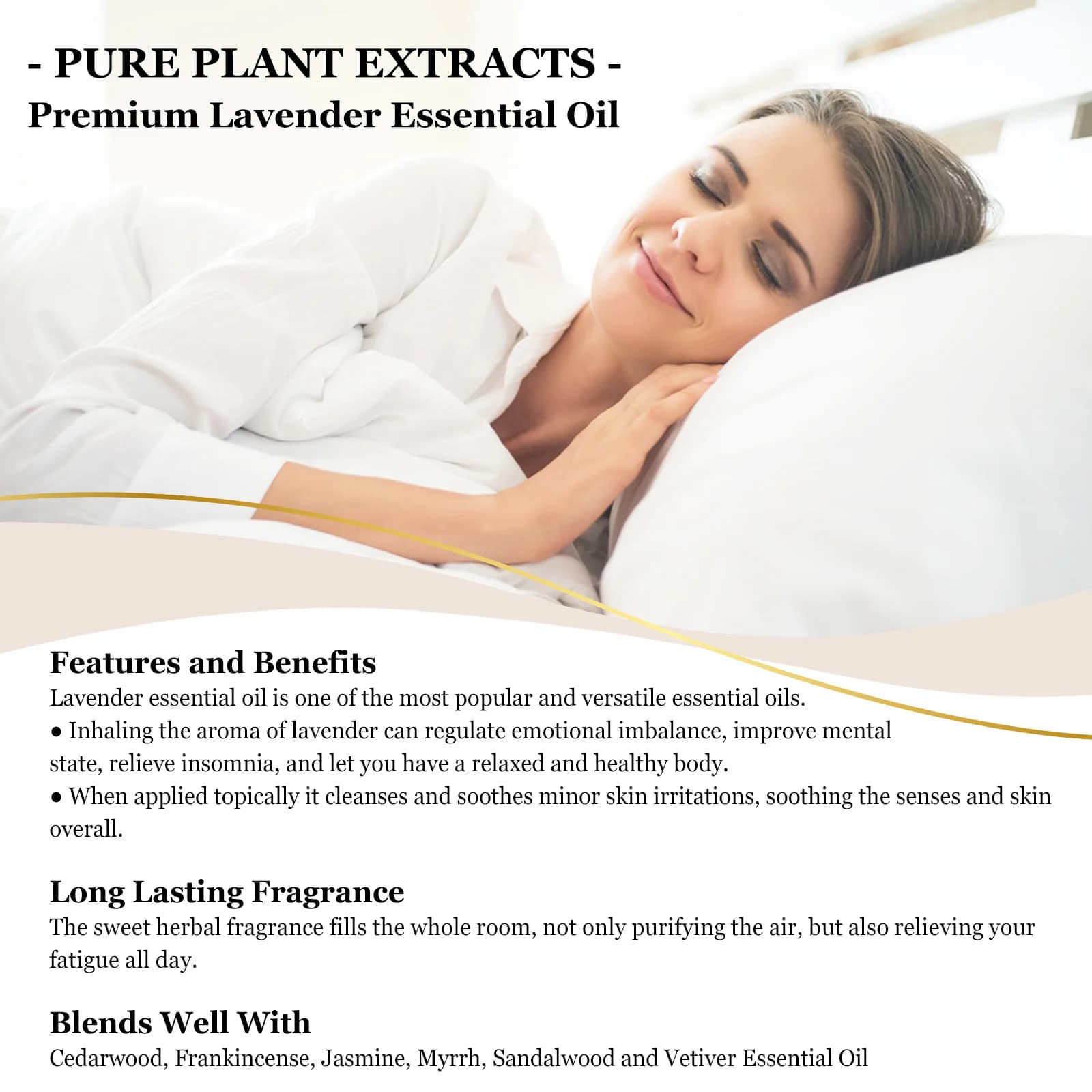 Huile essentielle pure pour diffuseur