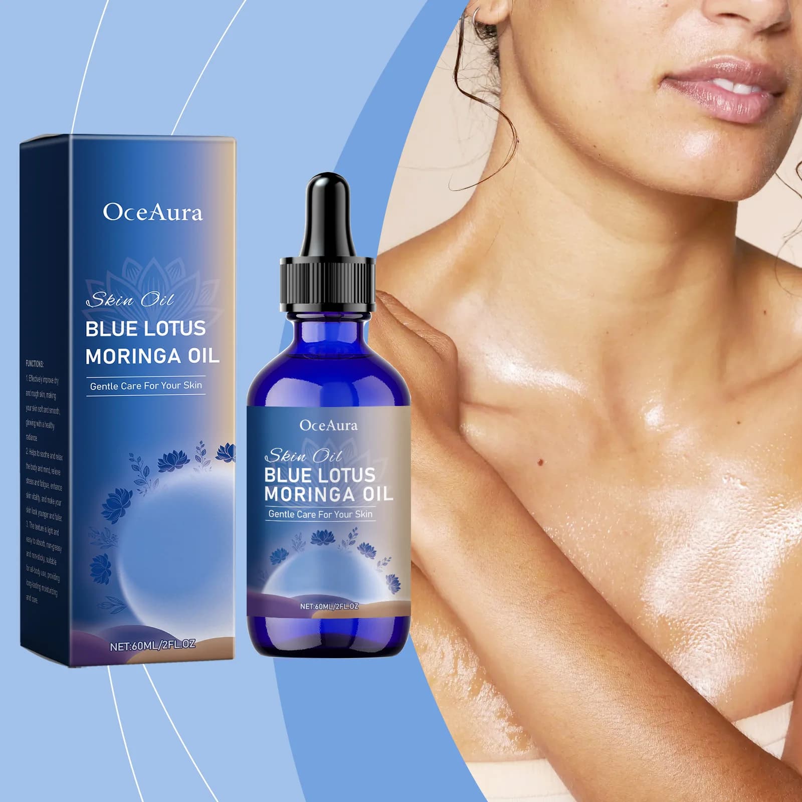 Huile de Massage au Lotus bleu anti-Stress