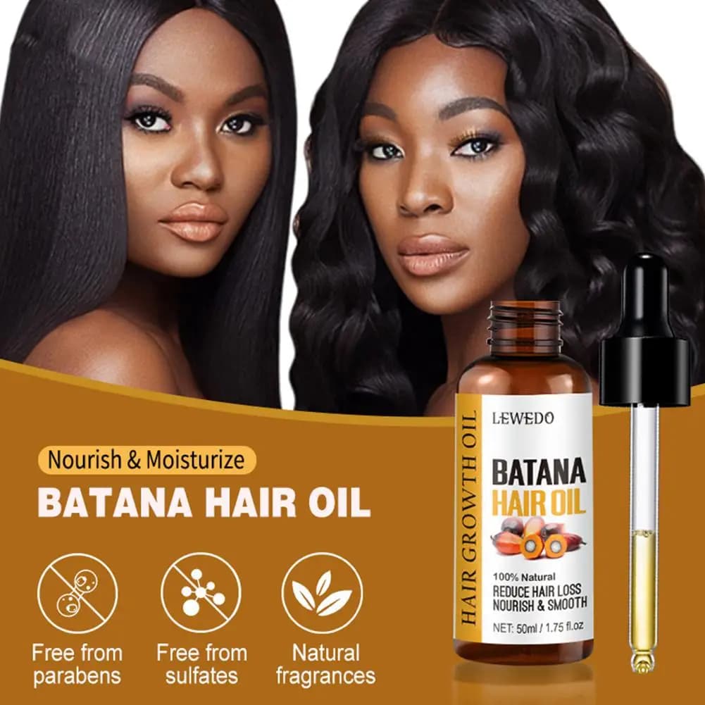 Huile Batana pour cheveux 100% naturels, favorise le bien-être des cheveux pour hommes et femmes, améliore les cheveux, nouveau, 60ml, 1 pièce