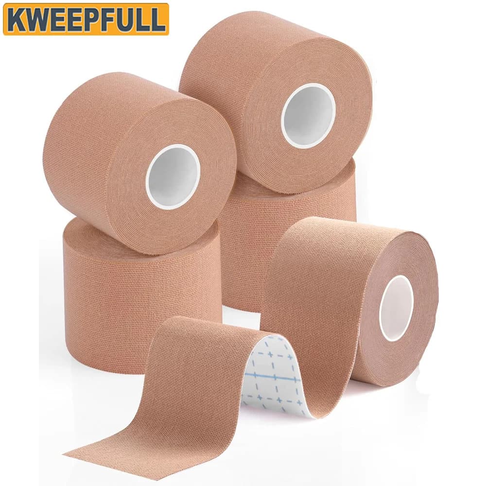 5 rouleaux de ruban de kinésiologie prédécoupé | Bande athlétique élastique imperméable