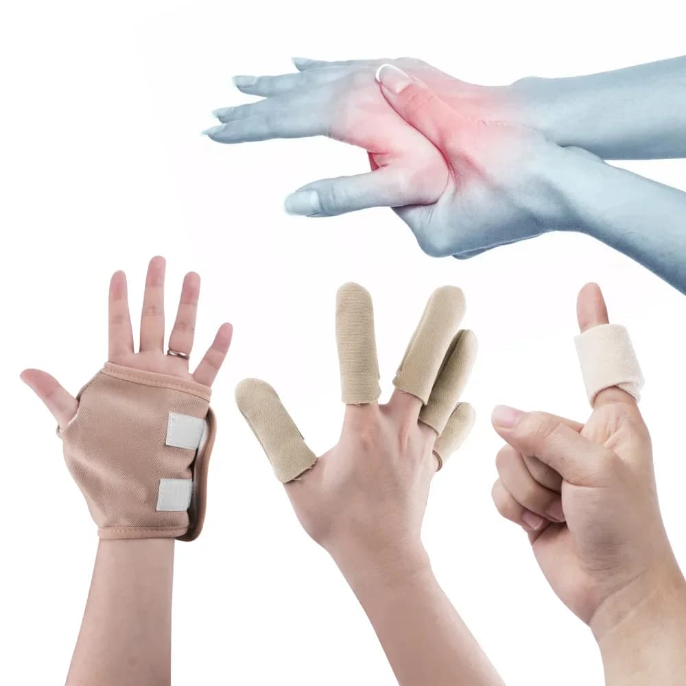 Pack d'huile de ricin pour les doigts, paquet d'huile de ricin pour poignets, tampons d'huile de ricin réutilisables en coton biologique pour la fissuration de l'arthrite