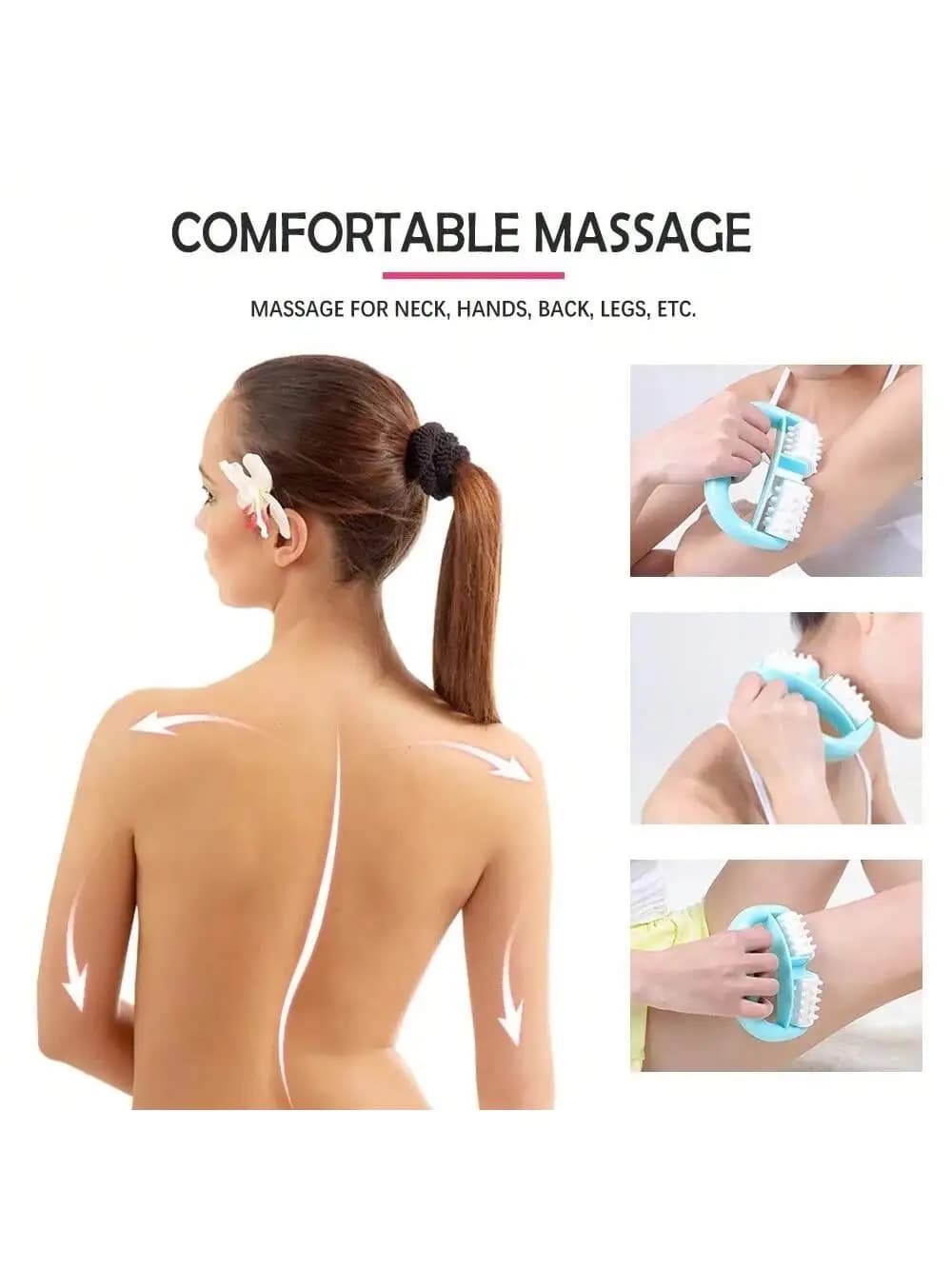 Rouleau de Massage corporel Anti-Cellulite rapide, rouleau de Massage Anti-Cellulite à main pour amincir et raffermissant le corps, salle de sport, 1 pièce