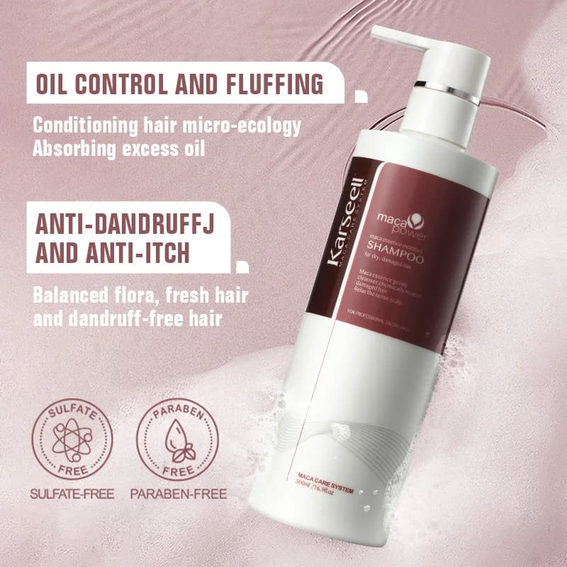 Karseell 500 ml shampooing à l'huile d'argan extrait de plantes
