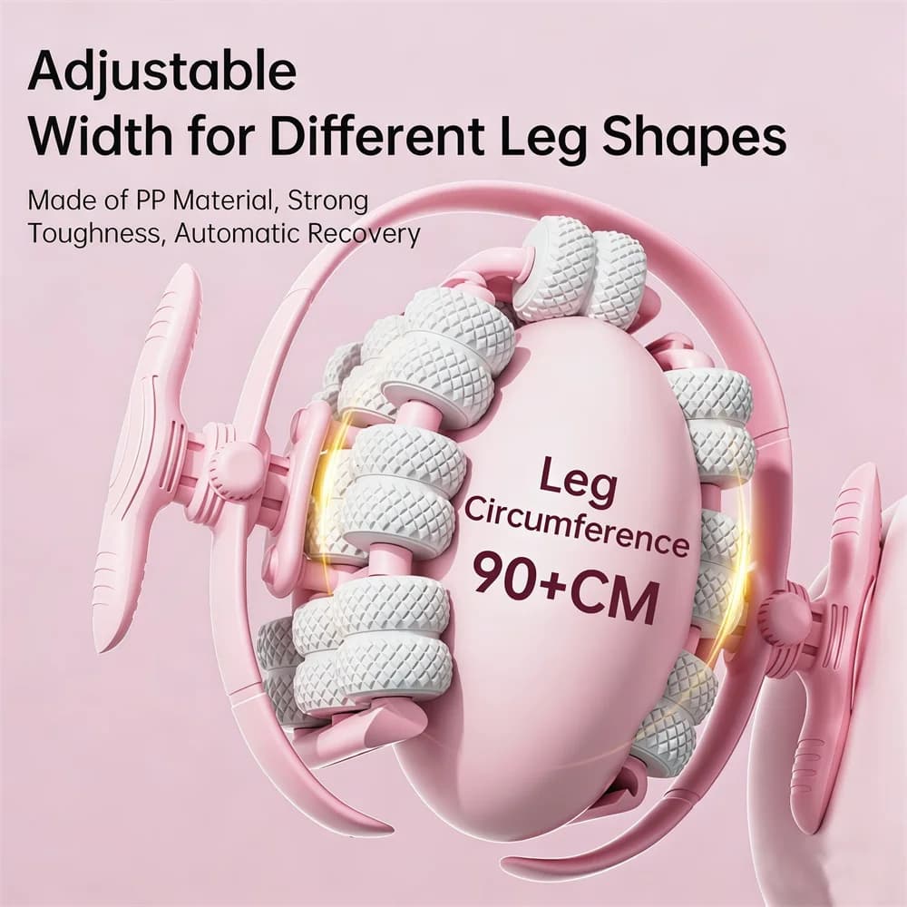 Rouleau de massage anti-cellulite pour les jambes, rouleau de massage de bureau, rouleau de massage portable pour hommes et femmes, soulage les douleurs et les gonflements