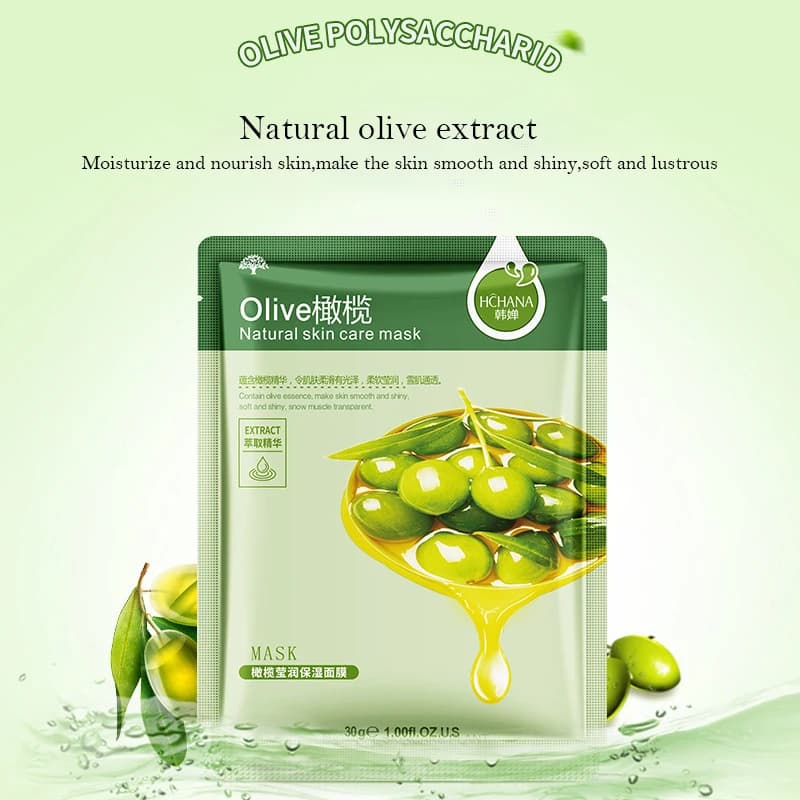 10 pièces plante naturelle masque Facial hydratant contrôle de l'huile Anti-âge fruits Aloe feuille coréenne
