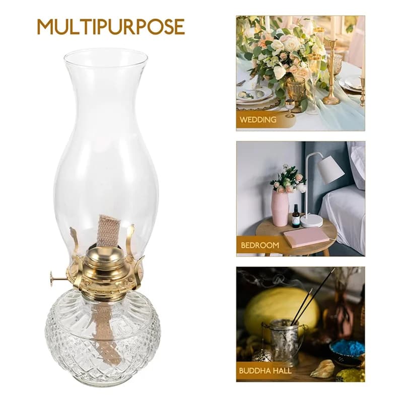 Lèvres-lampe à huile rustique lampes
