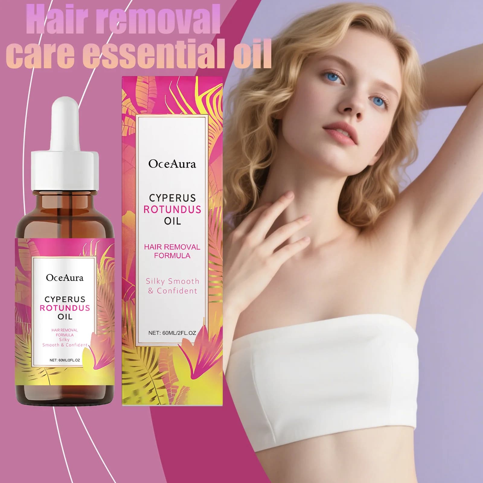 Soins d'épilation huile essentielle soin en douceur pour la peau nettoie l'épilation hydrate et hydrate soin quotidien huile essentielle