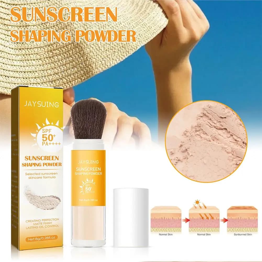 Poudre solaire étanche pour femme