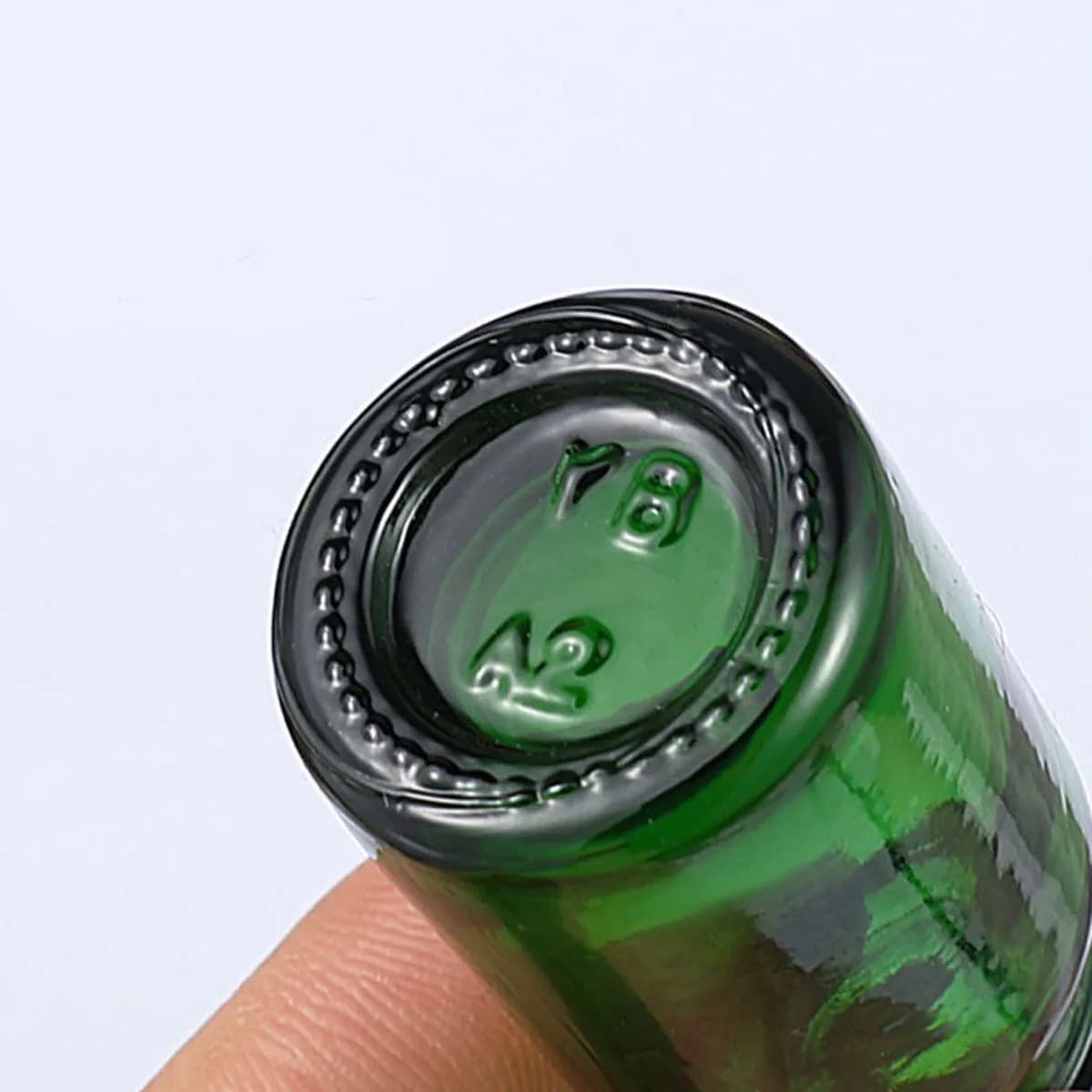 Compte-gouttes en verre vert HI pour aromathérapie, pipent pour parfum essentiel, château, 5ml, 10ml, 15ml, 20ml, 30ml, 50ml, 100ml