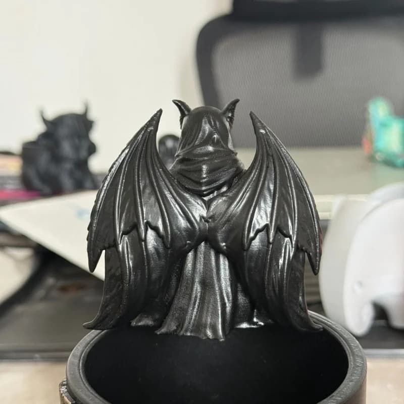 Statue de démon gothique pour étagère à livres, figurine de diable en résine noire, décoration d'Halloween effrayante pour la maison, ornement pour bureau