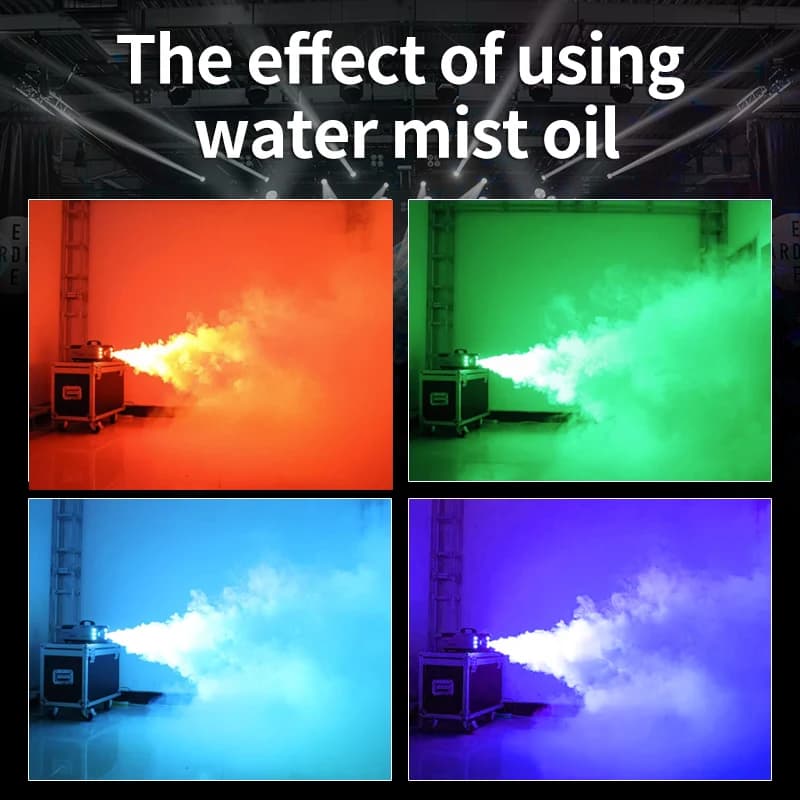 Huile pour brouillard d'eau, liquide/fluide pour brouillard de scène, 2L, à base d'eau, pour machine à brouillard bas, pour effets de scène, haute pureté
