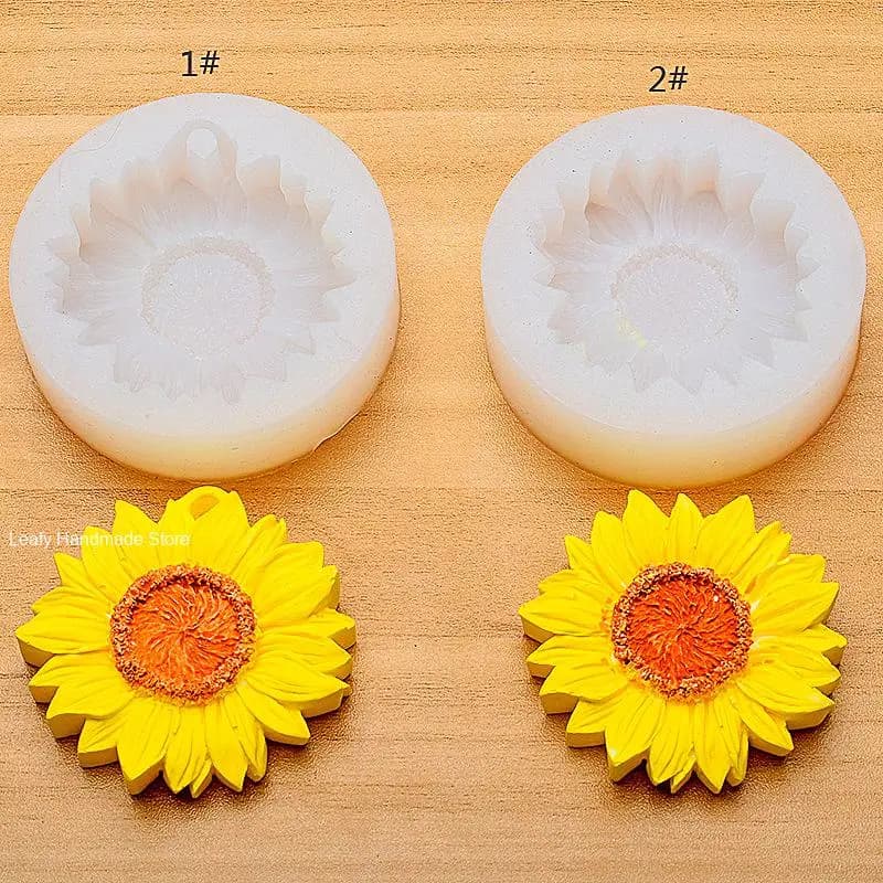 Moule en silicone tournesol Regina pour décoration de gâteau au chocolat, bricolage, chrysanthème, bougie d'aromathérapie, gypse