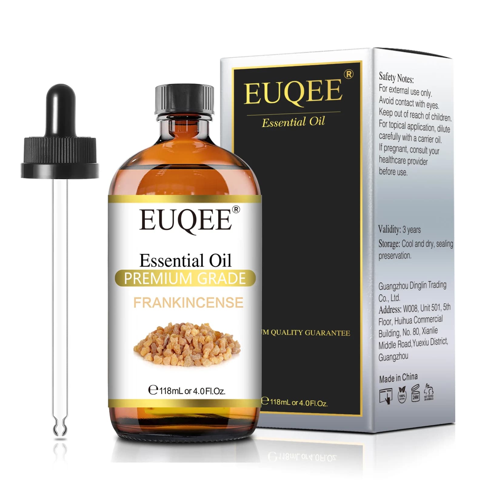 Huile Essentielle Naturelle Pure : Bergamote, Encens, Curcuma, Citronnelle, Patchouli, Myrrhe – Arôme pour Humidificateur, Diffuseur, Bougie