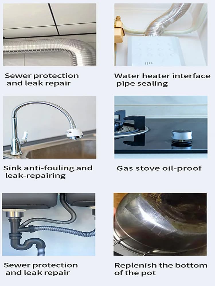 1 rouleau de ruban adhésif en aluminium résistant aux hautes températures, imperméable et résistant à l'huile, ignifuge et résistant au soleil, déchirable à la main