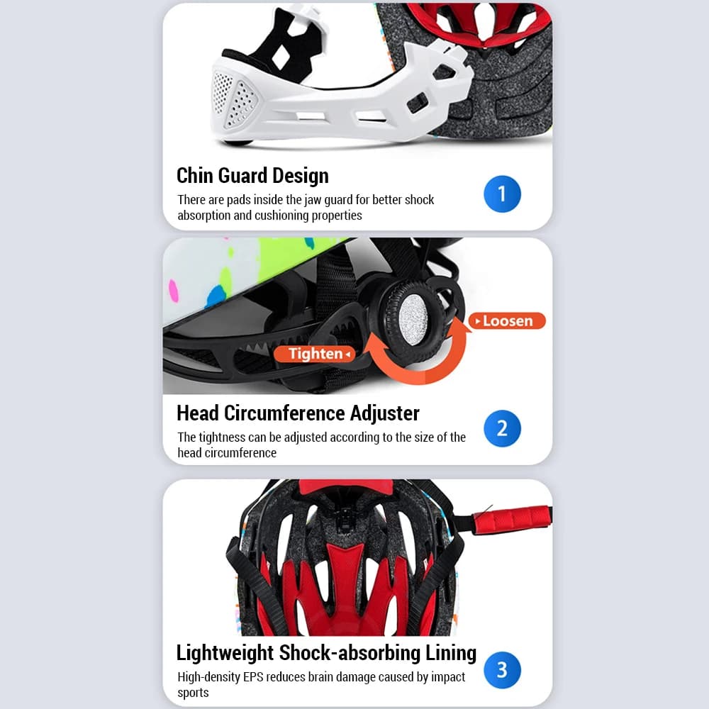 Casques pour enfants réglable respirant rouleau Balance Bbike casque de sport LED vélo équitation Scooter casque complet pour enfants