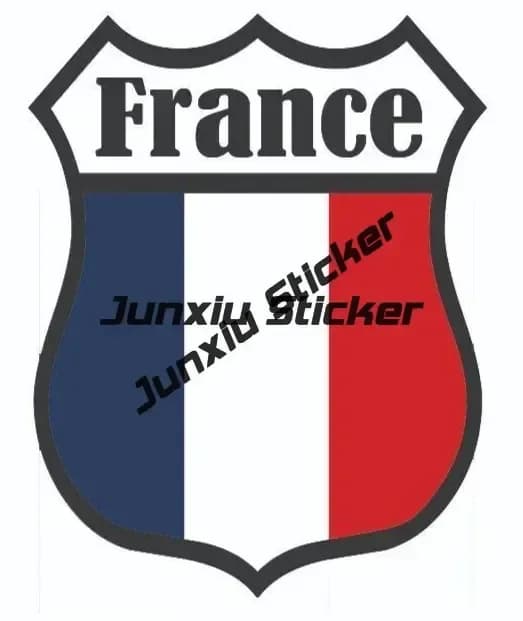 Tour Eiffel, Notre Dame Cathédrale Paris France Cannes Voyage Aventure Position mondiale Pays Autocollant Sceau rond Drapeau Emblème PVC