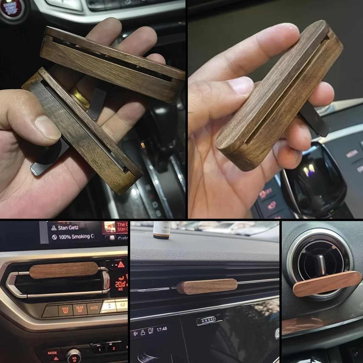 Diffuseur de parfum pour voiture en bois