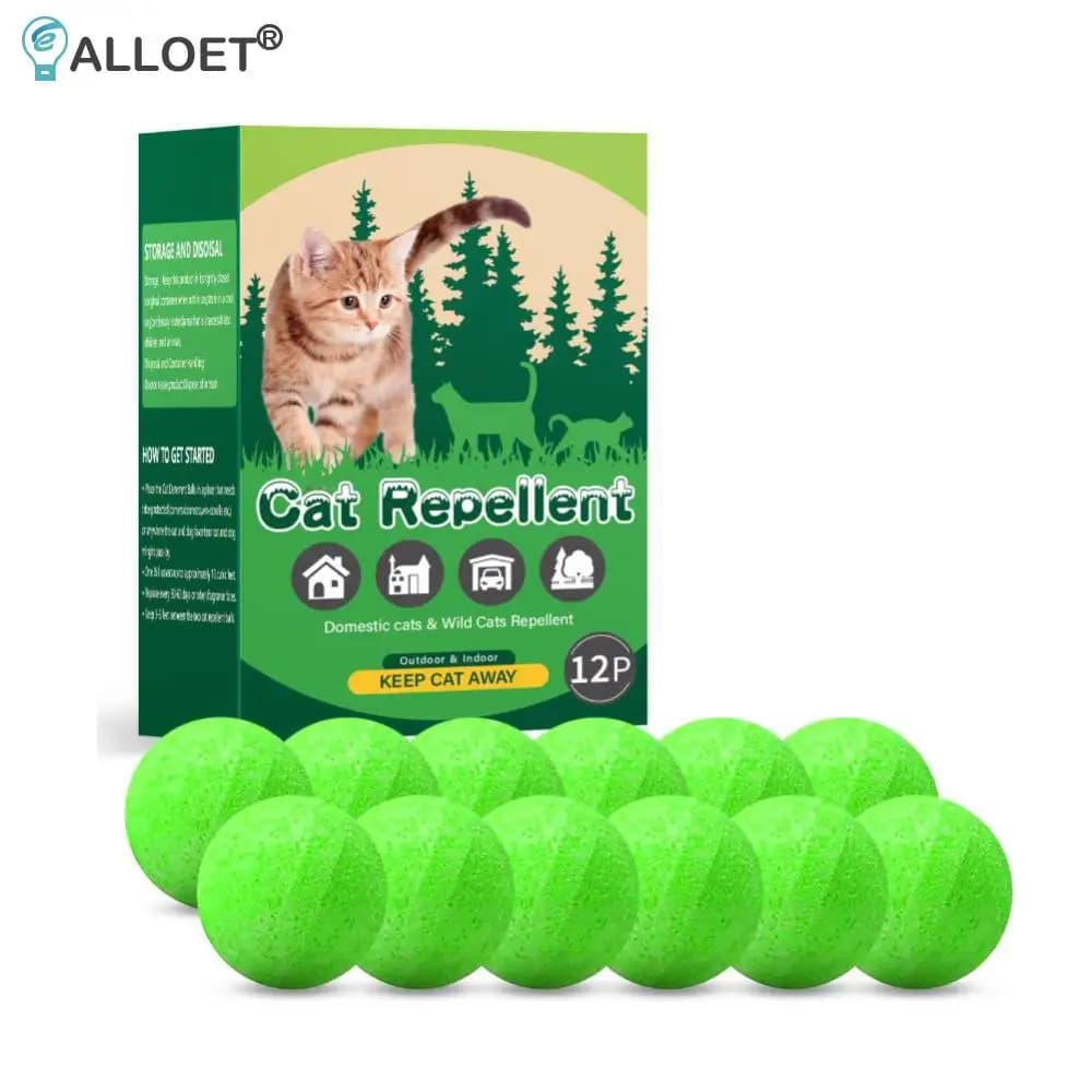 Paquet de 12 boules dissuasives pour chats